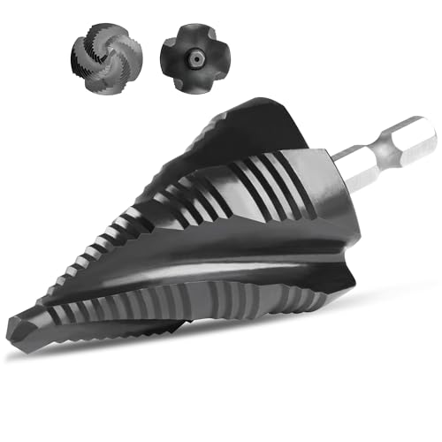 M35 4 Spiral Flutes Large Step Drill Bit for Metal 1-3/8" Unibit - size: M35 1-3/8