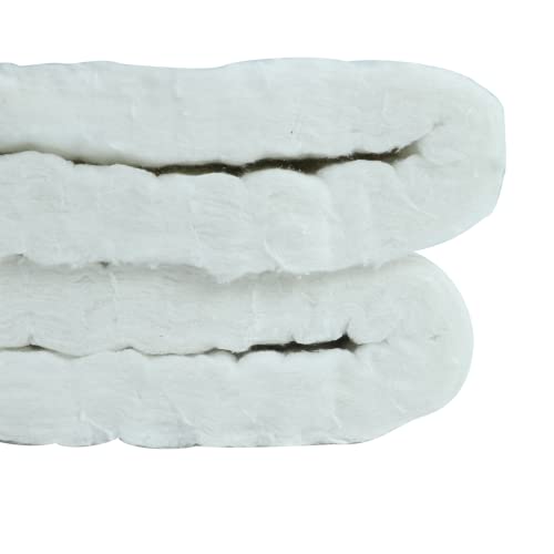 1"x24"x96",2400F Ceramic Fiber Fireproof Insulation Blanket, Applicable to Furnace, forging, kiln and Stove - size: 1inch (Thick) x24inch x96inch