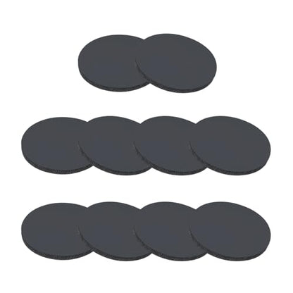 PATIKIL Rubber Solid Discs Washers, 10 Pcs 15mm OD x 1mm Thick Rubber Round Gasket Pad Bushings Spacer Washer for DIY Gasket Craft, Black - size: 15mm x 1mm
