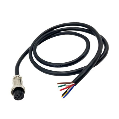GX16 6 Pin Aviation Connector Cable Female Plug with Wire 2m - color: 6 pin, size: 2 m