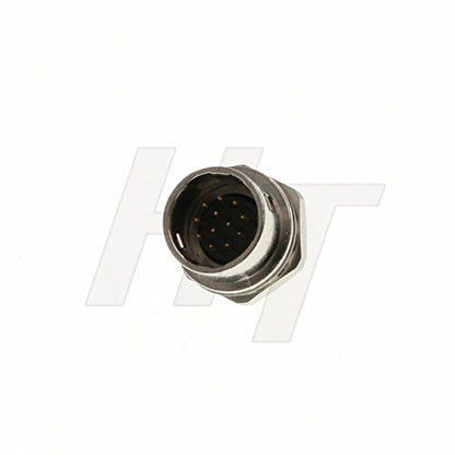 HangTon Industrial Camera Panel Mount Male Socket Electrical Connector (12 Pin, Male) - color: Male, size: 12 Pin