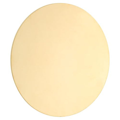 uxcell Brass Round Plate 0.06"(1.5mm) Thick 4"(100mm) Dia H62 - size: 1.5mm x 100mm
