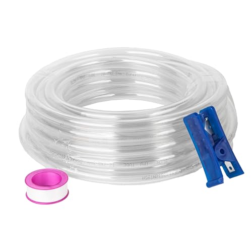 BLCH PNEUMATIC Clear PU Air hose Pipe Tube 1/4 Inch OD 1/6 ID 32.8ft/10Meter for Air Line Tubing or Fluid Transfer Tubing. - color: Clear, size: 1/4"OD 4.525mm ID 32.8ft/10Meter