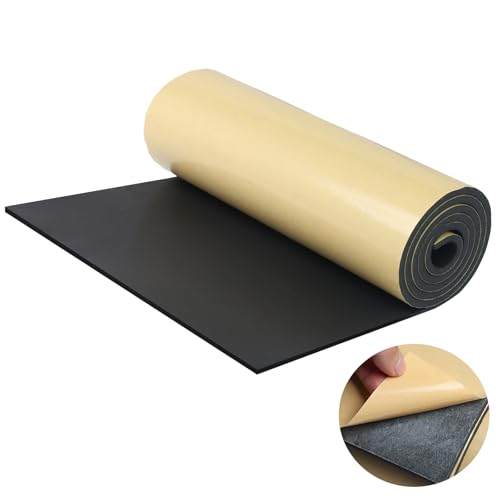 Eunice Sponge Neoprene Foam Sheet with Adhesive, 12 in x 59 in x 1/8 in - size: 12 in x 59 in x 1/8 in