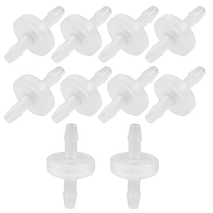 10 Pack 3/16 Inch (4MM) Plastic Check Valve - size: 4mm