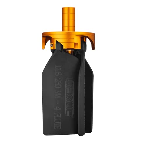 CNC Tools End Mill Machine Chip Removal Fan,Chip Cleaner For Aluminum, Copper,Steels, Wood Working High Power Removal Rate For Milling Cutter, 4 Flute,D16 Shank, Unfold Size 260mm 1pcs - size: D16-260MM 4F