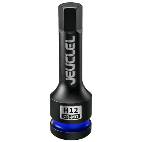 12mm Hex Impact Bit Socket, H12 1/2" Drive Allen Socket, Cr-Mo - size: 1PC | H12 12MM