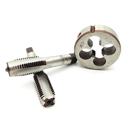 AtticZone M12 x 1.5 Metric Hand Thread Tap and Die Set, Right Hand - size: M12x1.5