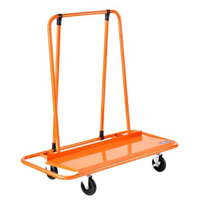 VEVOR Heavy-Duty Panel Dolly, Drywall Cart Features 45.28" x 21.8" Deck & 5" Swivel Wheels, Drywall Sheet Cart, Handling Wall Panel, Sheetrock, Lumber, Ideal for Garage, Home, Warehouse