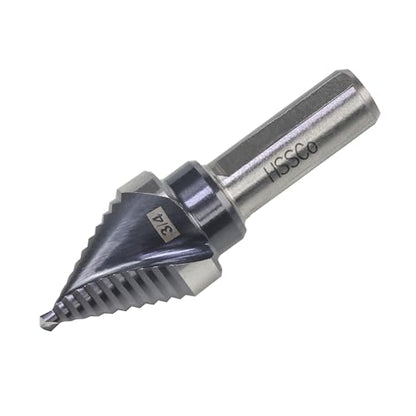 3/4" Single Size M35 Step Drill Bit Unibit for Hole Drilling - size: Single Size 3/4" (2 Flutes)