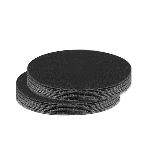 20 Pcs 3 Inch 60 Grits No Hole Hook and Loop Sanding Discs, Silicon Carbide Wet Dry Flocking Sandpaper for Random Orbital Sander, Wood, Car, Metal, Plastic, Paint Polishing - style: 60 Grit