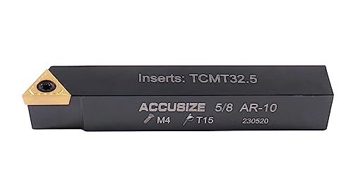 Accusize Industrial Tools 5/8'' 5 Pc Indexable Turning Tool Set, 2380-5102 - size: 5/8"