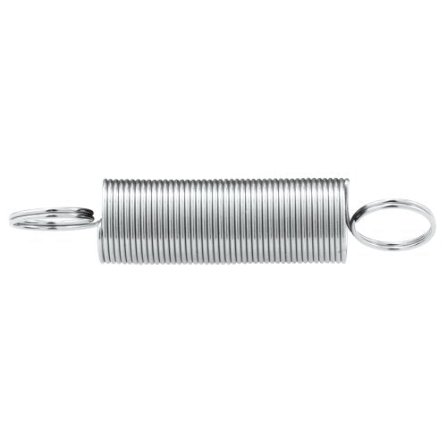 Prime-Line SP 9601 Extension Spring, Spring Steel Construction, Nickel-Plated Finish, 0.020 GA x 5/16 In. x 1-1/2 In., Closed Double Loop, (2 Pack) - size: 5/16 in. x 1-1/2 in.