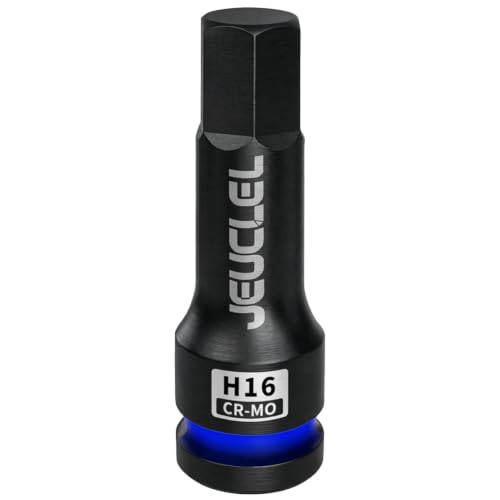 16mm Hex Impact Bit Socket, H16 1/2" Drive Allen Socket, Cr-Mo - size: 1PC | H16 16MM