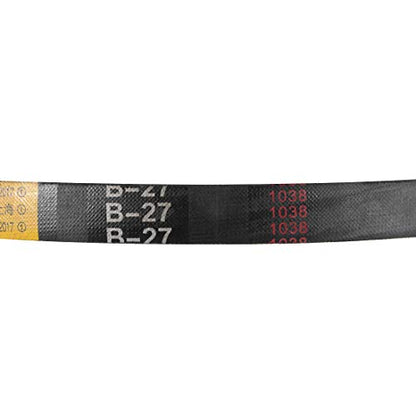 uxcell B27 V-Belts 27" Pitch Length, B-Section Rubber Drive Belt 2pcs - size: 27"