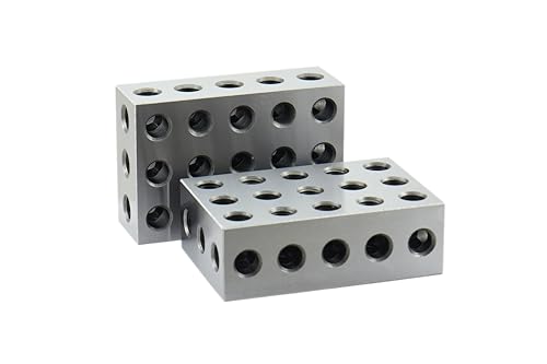 Shars (1 Pair) 246 Precision Blocks (2"x 4"x6") w/23 Holes Set 303-5600 S] - size: 2-4-6 blocks