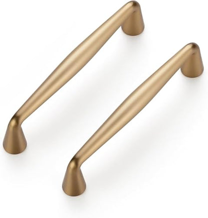 Ravinte Champagne Bronze Cabinet Handles Solid Handles,3-1/2 Inch,5 Pack - color: Champagne Bronze, size: 3-1/2 Inches Hole Center
