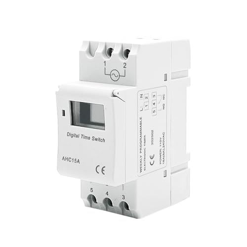 Timer Switch, WenzhiIoT AHC15A AC 110V/16A Weekly Programmable Timer Relay Digital LCD Power