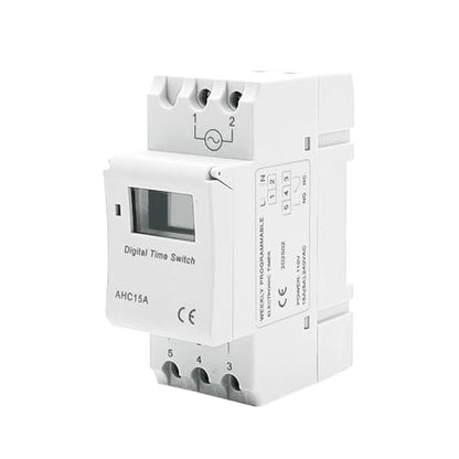Timer Switch, WenzhiIoT AHC15A AC 110V/16A Weekly Programmable Timer Relay Digital LCD Power