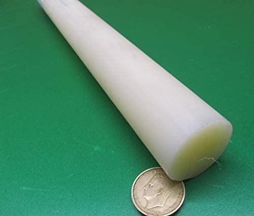 Natural Nylon 6/6 Extruded Round Rod 1.375" (1-3/8") x 4 Ft Length 1 pc