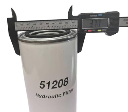 Spin-On Hydraulic Filter Compatible with Wix 51208