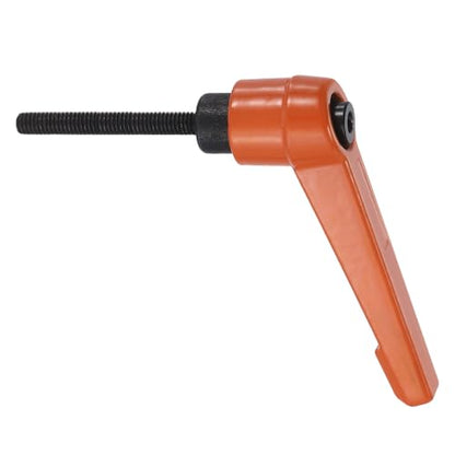 uxcell Clamping Lever Handles for Lathe, M4x32mm Male Thread Orange - size: M4x32mm