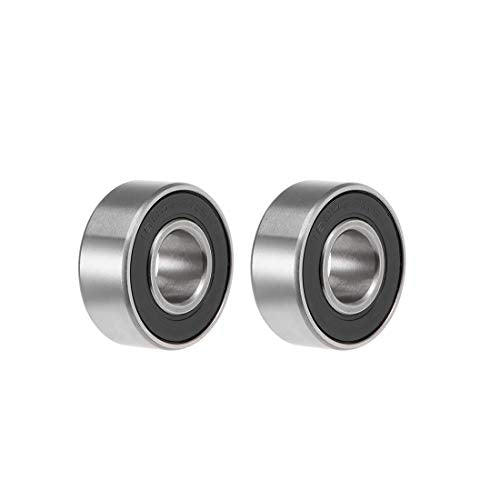 uxcell 1604-2RS Deep Groove Ball Bearings 3/8x7/8x11/32" Chrome Steel 2pcs - size: 3/8"x7/8"x11/32"