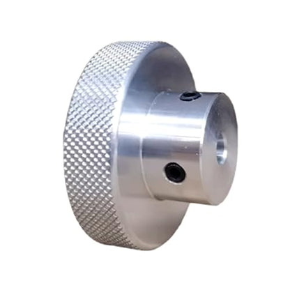 CHANCS Aluminum Alloy Handwheel Knurled Adjustment Handle 80mm OD 25mm Bore Hand Wheel Handwheel for Milling Machine Lathe - size: 80-25