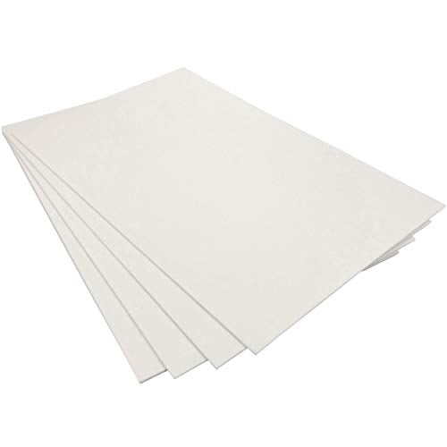 High Temperature Gasket Paper, Ceramic Fiber Alternative, 2100F Rated, 1/8" Thick x 15" x 24", 4 pcs/pkg, for Wood Stove, Pellet Stove, Boiler, Furnaces, Kiln, Forge, 9600 - size: Four Pack