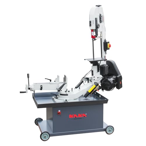 KAKA INDUSTRIAL BS-712R Metal Band Saw, 7 x 8.25 in Swivel Bow - style: 7x 8.25 Inch Swivel Head Metal Band Saw