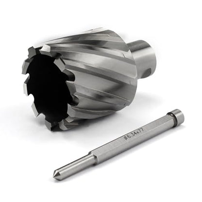 Annular Cutter JESTUOUS 1-5/8 Inch Cut Dia 3/4 Weldon Shank 1 Cut Depth