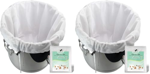 Brew Bag Reusable 4 Pack 22"×26" 250 Micron Fine Mesh Bag for Beer - size: 4 pack-22"×26"
