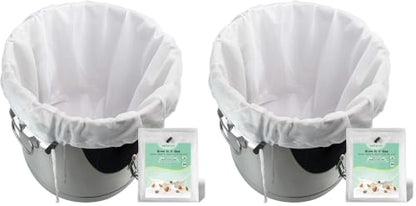 Brew Bag Reusable 4 Pack 22"×26" 250 Micron Fine Mesh Bag for Beer - size: 4 pack-22"×26"