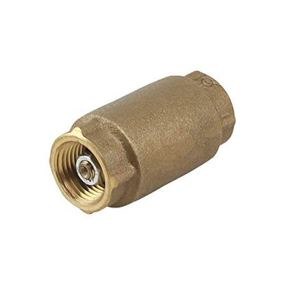 Midline Valve 372U422 Inline Spring Loaded Check Valve, Backflow Prevention Lead-Free, 2 in. FIP Connections, Cast Brass, 2 - size: 2 in., style: Single Pack