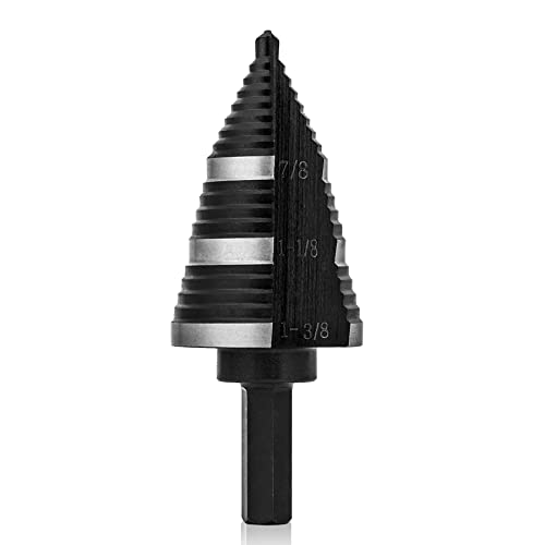 ZELCAN M2 Step Drill Bit, 1PC, 3/16 to 1-3/8 Inches