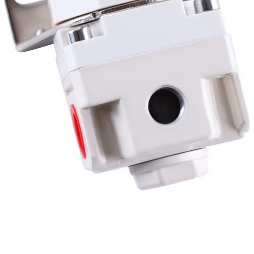 AR2000-02 Female Thread 1/4" NPT Air Compressor Pressure Regulator with Bracket and Gauge, 0-150 PSI Adjustable, 1/4" NPT Inlet/Outlet