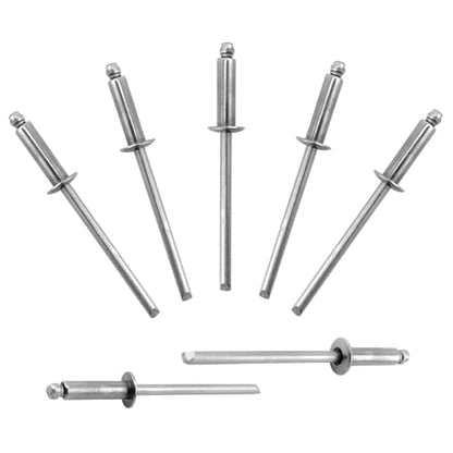 ALLCLEAN 250 Pcs 1/8"x3/8" Stainless Steel Blind Pro Rivets,3.2 x 10mm Pop Rivets,Stainless Steel Grip and Stainless Steel Mandrel - color: Stainless Steel, size: 1/8"x3/8"