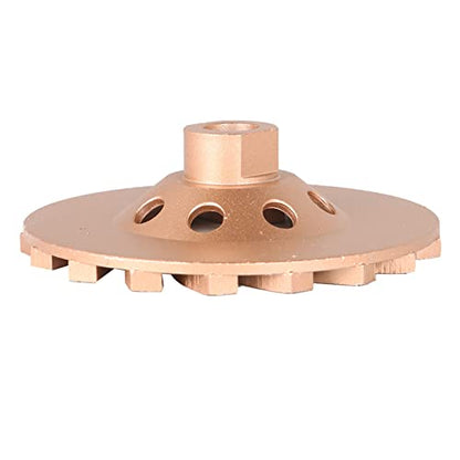Diamond Cup Surface Grinding Wheel 5 in 18 Turbo 5/8 in - 11 Rod Concrete Grinding Wheel Disc, for Granite, Stone, Marble, Masonry, Concrete - size: 5 In