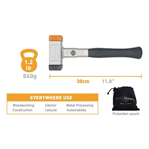 All in One Ball Pang Hammer which a Head can be Changed and has a Ball Bearing with a Exclusive Tool & Fiberglass Handle, Multi Purpose Hammer