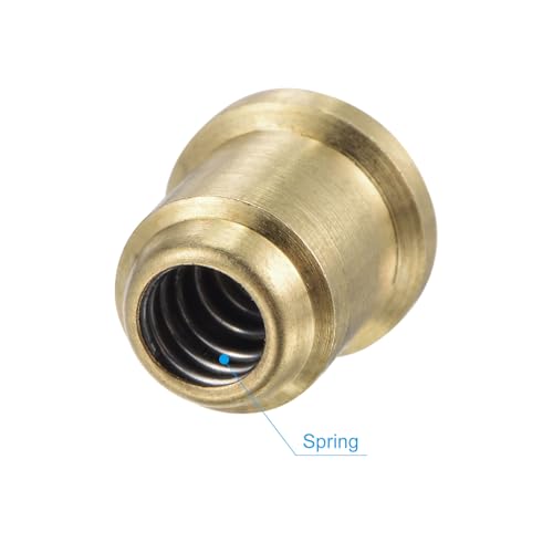 uxcell Brass Push Button Flange Grease Oil Cup 8mm Ball Oiler for Lubrication System 12Pcs - size: 8mm