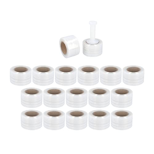 PSBM 1350 Rolls 3 Inch x 1000 Feet Mini Stretch Film/Wrap with Plastic Handle, Industrial Strength Clear Shrink Plastic Wrap for Moving, Packing, Shipping, Bundling & Storage - size: 3 Inch, style: 1350 Rolls