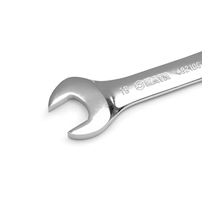 SATA 10 Piece 12 Point Stubby Wrench Set | Metric Sizes 10mm - 19mm| Off Corner Loading | ST08418G - style: 10 Piece