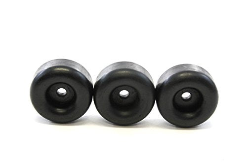 Red Hound Auto 3 Rubber Bumpers for Trailer Compatible with Ramp Door Truck 2.5 Inches Round Replacement Cargo Stop