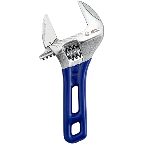 1 Piece-Large Opening Adjustable Wrench Spanner with Short Handle 6 inch - size: 6"