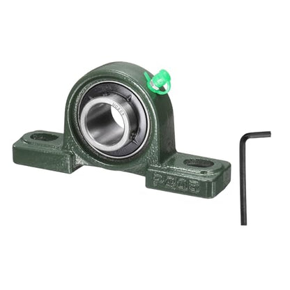 uxcell UCP205 Pillow Block Bearings 25mm Bore Self Alignment Solid Cast - size: UCP205 (Bore 25mm)