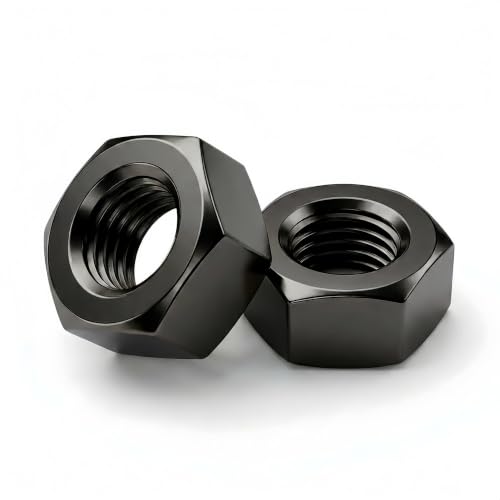 (30 Pack) M5 Hex Nuts, Black Oxide 304 Stainless Steel Hexagonal Nuts - size: M5