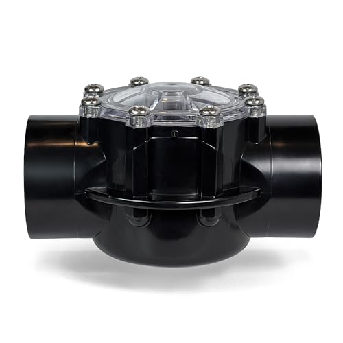 FibroPool 1.5 Inch Pool Check Valve – 5 PSI Spring Loaded, CPVC, Non-Lube PTFE Seats – Inline Backflow Prevention for Pools, Spas, Heaters, Salt & Chemical Systems (Pack of 2) - size: 1.5 inches (Pack of 2)