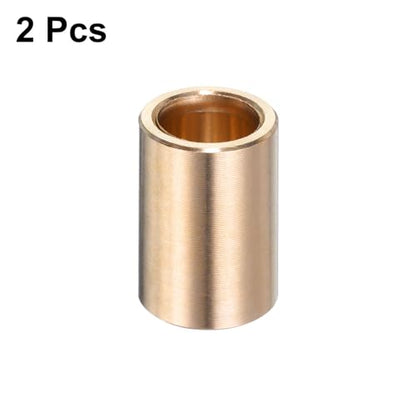 uxcell 2pcs Sleeve Bearings 3/8" Bore x 1/2" OD x 3/4" Length Self-Lubricating Brass Bushing - size: 3/8" Bore x 1/2"OD x 3/4 " Length