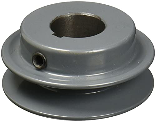 AK25 3/4" Inch Bore One Groove cast Iron Solid Pulley with OD 2.5" inch ID 3/4" Inch for V-Belts Size 4L, 5L