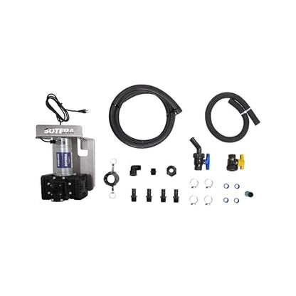 Fill-Rite SS470B 115V AC Chemical Transfer Pump Bundle with IBC Mount, Hose, & Suction Pipe - Heavy Duty Viscous Fluid Transfer Pump - Supports Continuous Usage, Dry Runs & Quiet Operation - style: 115V Tote Mount
